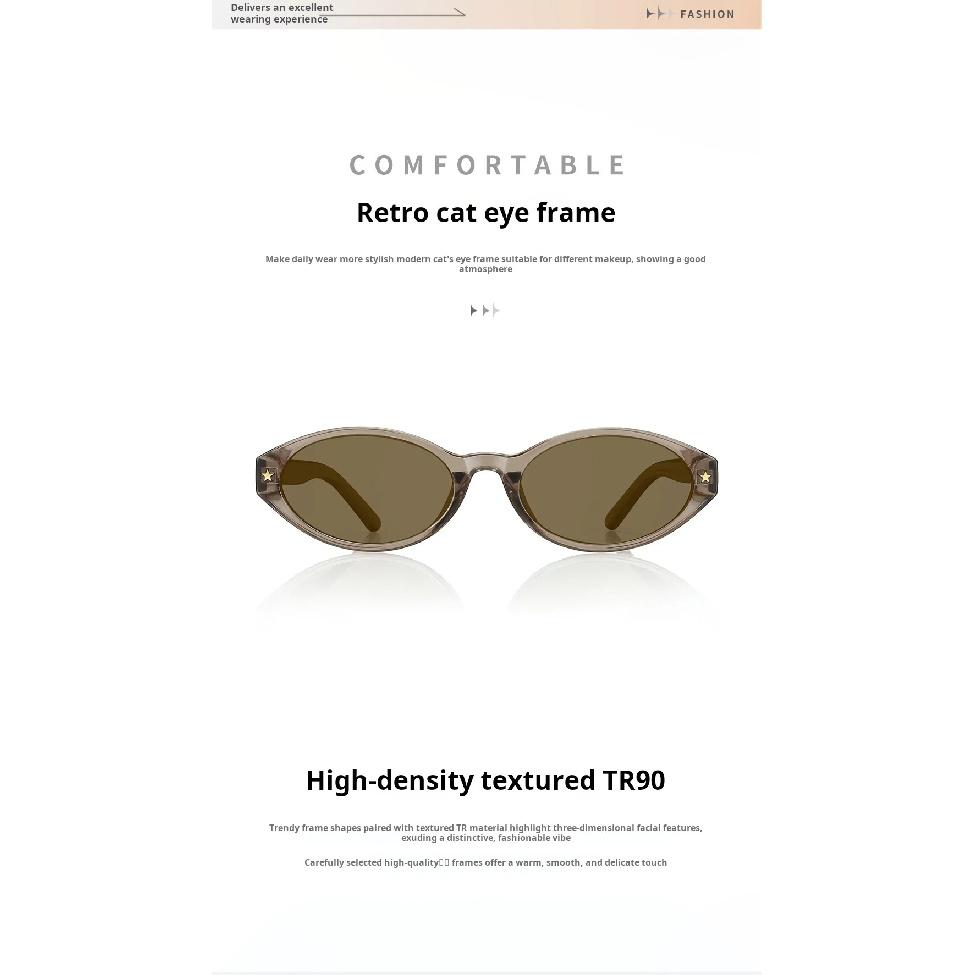 XBORA Women's Cat Eye Sunglasses UV Protection Polarized Driving Sunshade High-End Sense Outdoor Sun Protection 20386