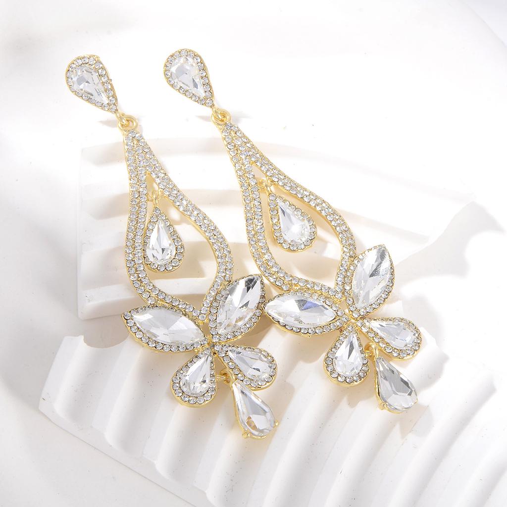 Earrings for Women Classic Water Drop Earrings Accessible Luxury Dinner Style Jewelry Exaggerated Tassel Earrings