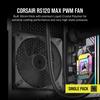 Corsair RS120 MAX 120mm PWM 30mm dicker PC-Gehäuselüfter, Einzelpackung, Schwarz, CO-9050170-WW