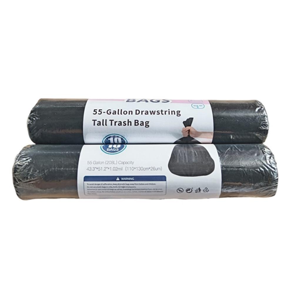 Extra Large Thickened Drawstring Garbage Bags, Tear-Resistant Portable for Home Kitchen Dorm, Heavy-Duty Household Trash Bags RQSL-BH-2519-51