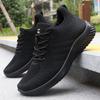 Men's Breathable Flyknit Mesh Sneakers - Spring Casual Polyurethane Shoes