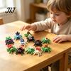 Halloween Classroom Prizes 15Pcs Articulated Small Spiders, 3D Printed Glow in The Dark Spider Egg Spooky Toys for Kids Set, Glowing Movable