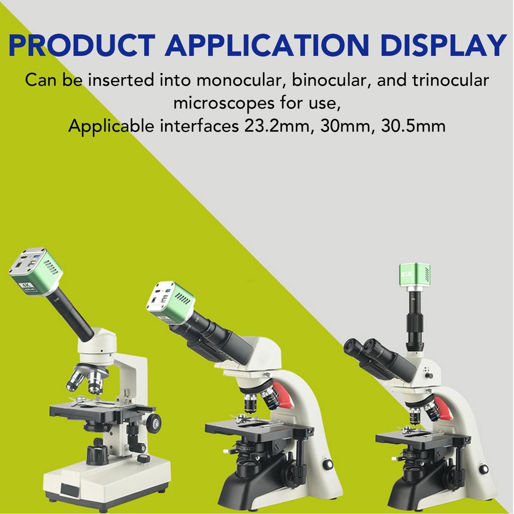 Microscope Adapter Lens Adapter Set for CCD Cameras and Digital 30 and Mm Adapter 0.5x C-mount Eyepieces, 23.2 Mm, Mm, 30.5 Ports, C-mount
