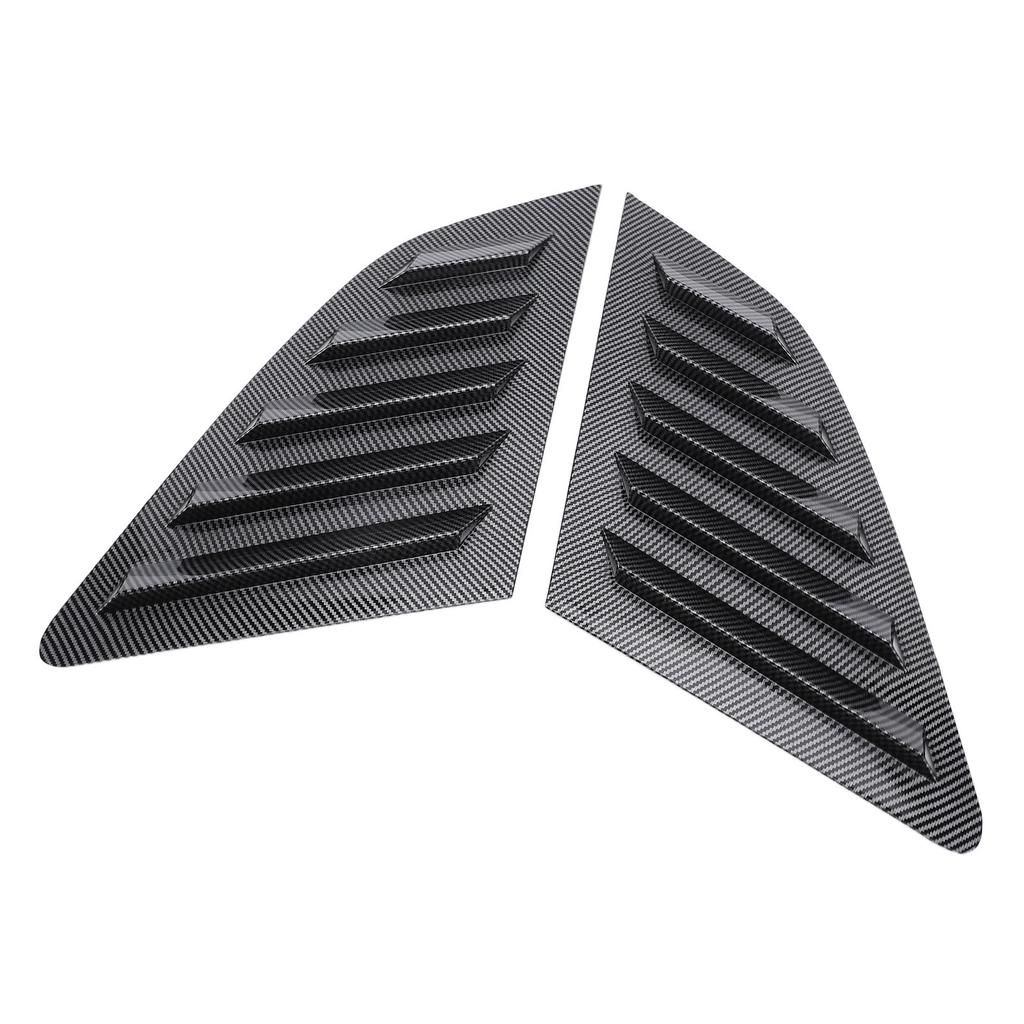 2Pcs Rear Side Window Louver Cover Left Right Rear Window   Vent Scoop Shutter Cover Blind Replacement for 8V Hatchback 2014-2020