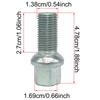M12x1.5 M14x1.5 Wheel Tyre Bolt Locking Screw Automobiles Wear Parts Bolts Replacement Car Accessories High Quality Material