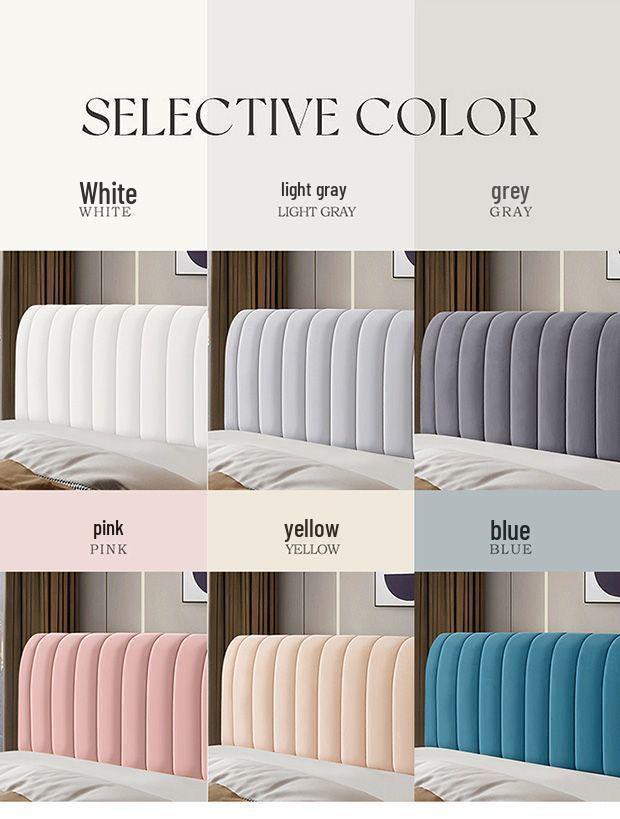 Universal Thickened Velvet Headboard Cover - Soft, Dustproof, and Anti-Collision Protective Backrest Cover