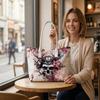 Japanese Style Skull Pattern Tote Bag Large Capacity Daily Casual Handbag For Women Fashion Shoulder Bag