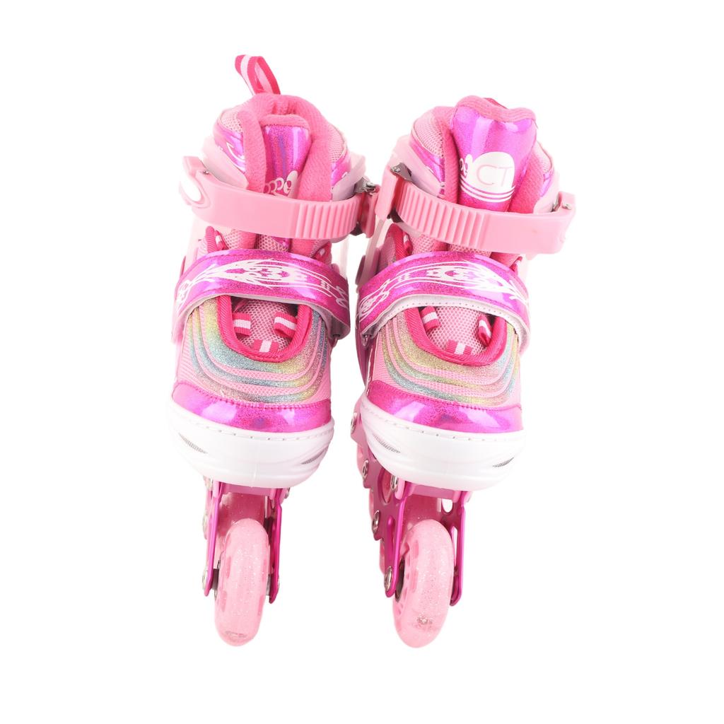 Dziecięce Regulowane Rolki In-line W pełni Miękkie Rolki Buty do Jazdy In-line dla Dzieci S