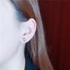 Personality Temperament Small Stud Earrings Simple High-End Purple Gold Steel Plated Rose Earrings Luxury