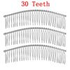 6pcs/lot 10 15 20 30 Teeth Black/Rhodium Hairpin Combs Wedding Hair Accessories Bridal Hair Combs DIY Jewelry Findings