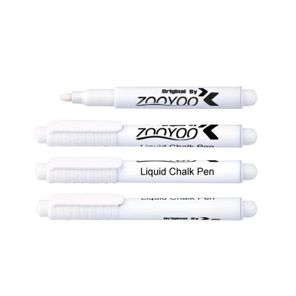 

3PCS White Ink Liquid Chalk Pen Marker Pens Erasable Blackboard Menu Glass Window (Color: White)