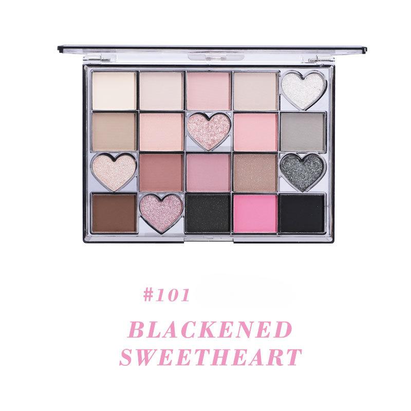 Dvacetibarevná paleta očních stínů, špičkové perleťové matné dívky mohou sladit oční stíny a make-up, jak chtějí