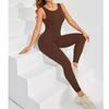 Women's Deep V-One-Piece Jumpsuit, Tight Fitting Quick Drying Yoga Suit, Sports And Fitness Suit