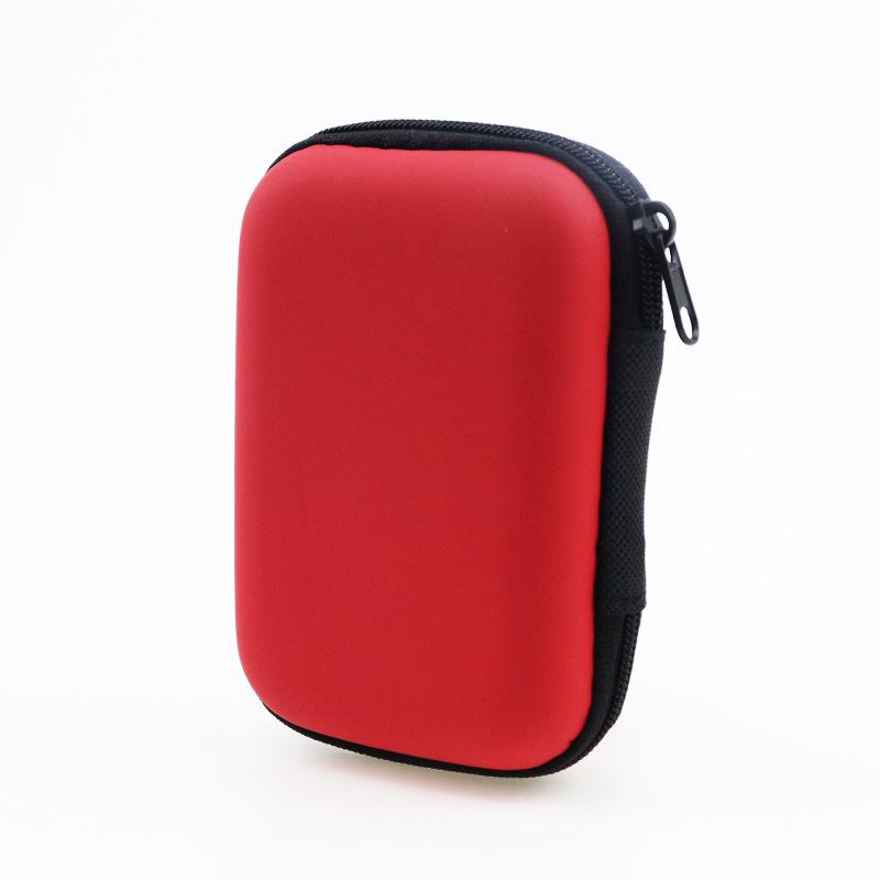 EVA Earphone & Cable Organizer with Mesh Pocket for Camera & Charger