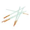 6pcs Paint Brush 6 Sizes Convenient Practical Reliable Durable Light Green Handle Drawing Supplies for Artists