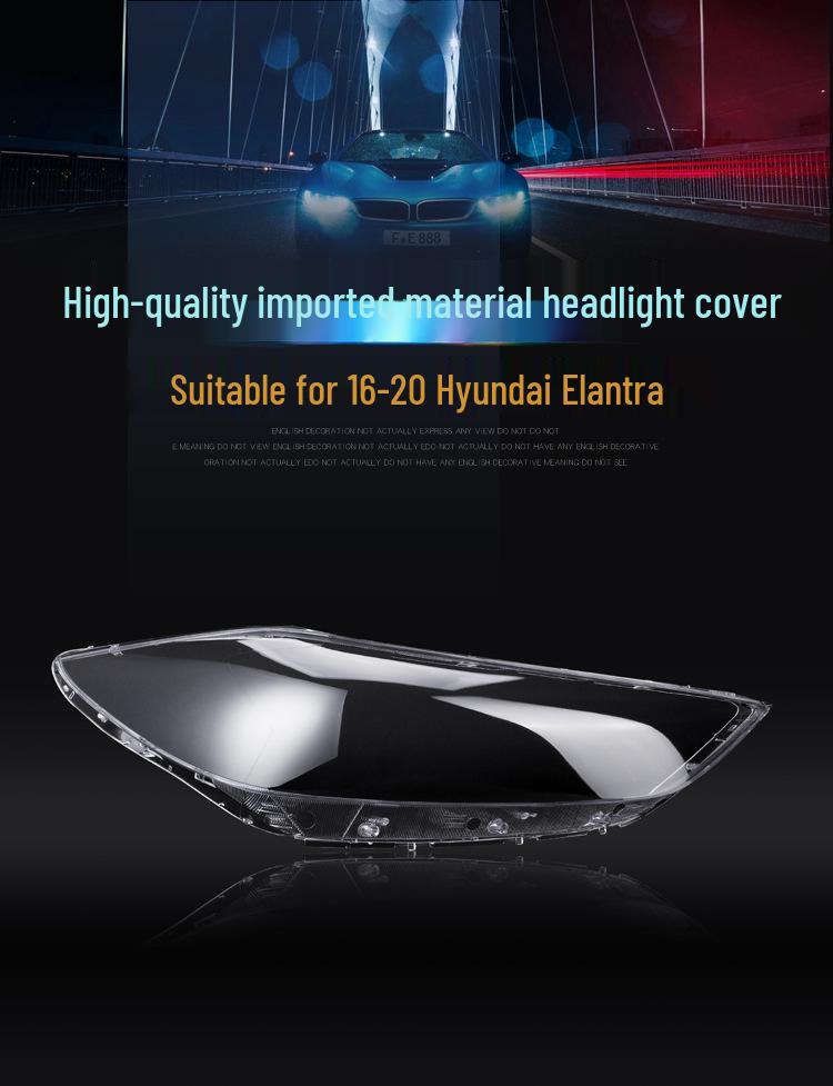 Hyundai Elantra 2016-2018 Headlight Cover Lens & Shell Replacement