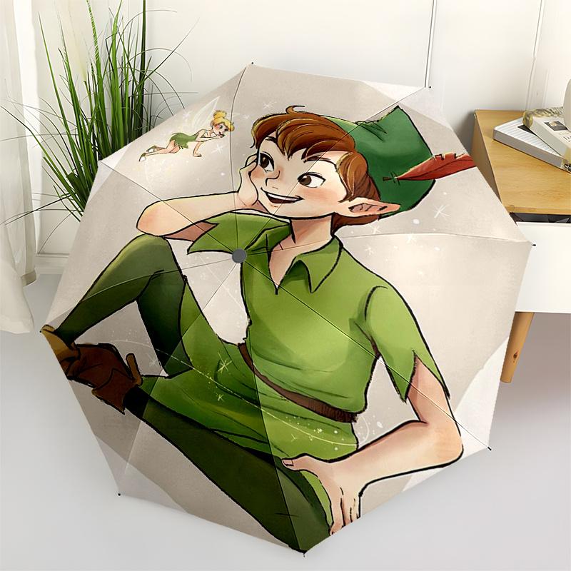 

Tinker bell Themed Travel Umbrella-8 Ribs Automatic Opening and Closing, Portable Folding Design, Compact and Stylish Umbrella