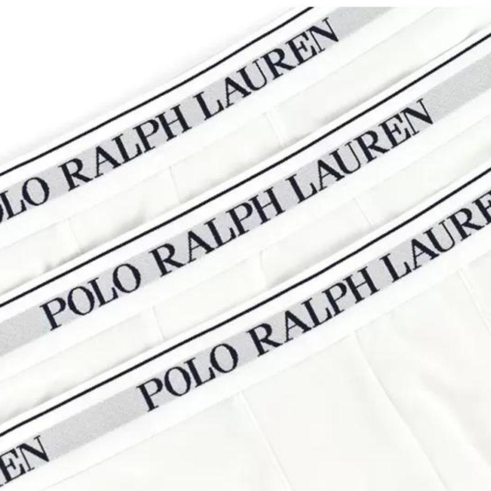 Polo Ralph Lauren FW22 Letter Logo Jacquard Boxer Briefs 3er-Pack Herren Unterwäsche Weiß 714835885-001