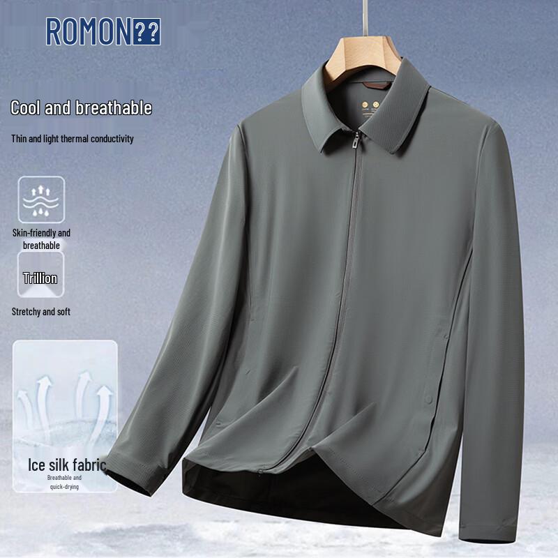 

ROMON Men s Breathable Ice Silk Sun Protection Jacket 190/3XL