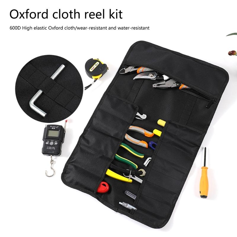 Svinovací taška na nářadí Organizér na nářadí se zipy Přenosné pouzdro na nářadí Oxfordská tkanina pro mechanika elektrikáře kutila