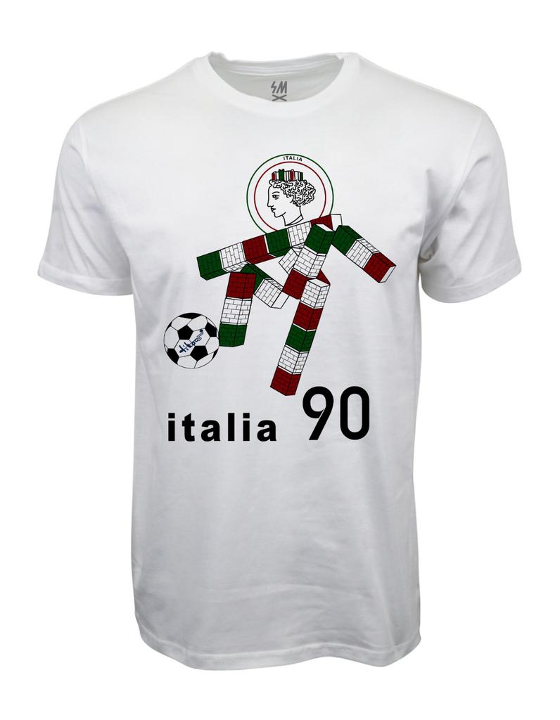 Italia 1990 World Cup Graphic White Tshirt