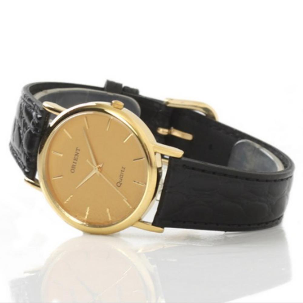 Orient Korean-made Men s Classic Leather Band Wristwatch SS658