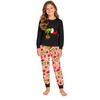 Family Matching Pajama Set, Long Sleeve Top and Pants Loungewear for Parent and Child