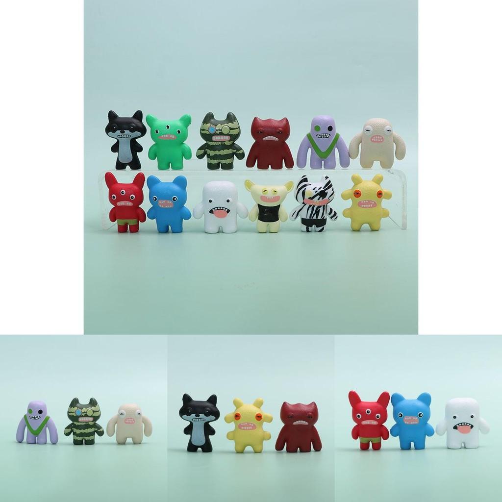 Fuggler Cute Cartoon Monster Model Desktop Ornament Set For Kids And Fans