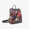 Bohemian Trendy Leather Handmade Bag, Three Dimensional Flower Romantic Backpack, Original Design