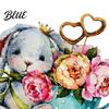 Childrens Bedroom Wall Stickers Watercolor Rabbit & Flowers Light Switch Sticker Cute Bunny Peel And Stick Decal Floral Socket Decoration