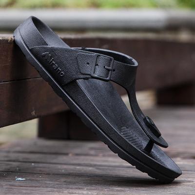 Plus Size New Arrival Summer Men Flip Flops Anti-slip Handmade Leather Slippers