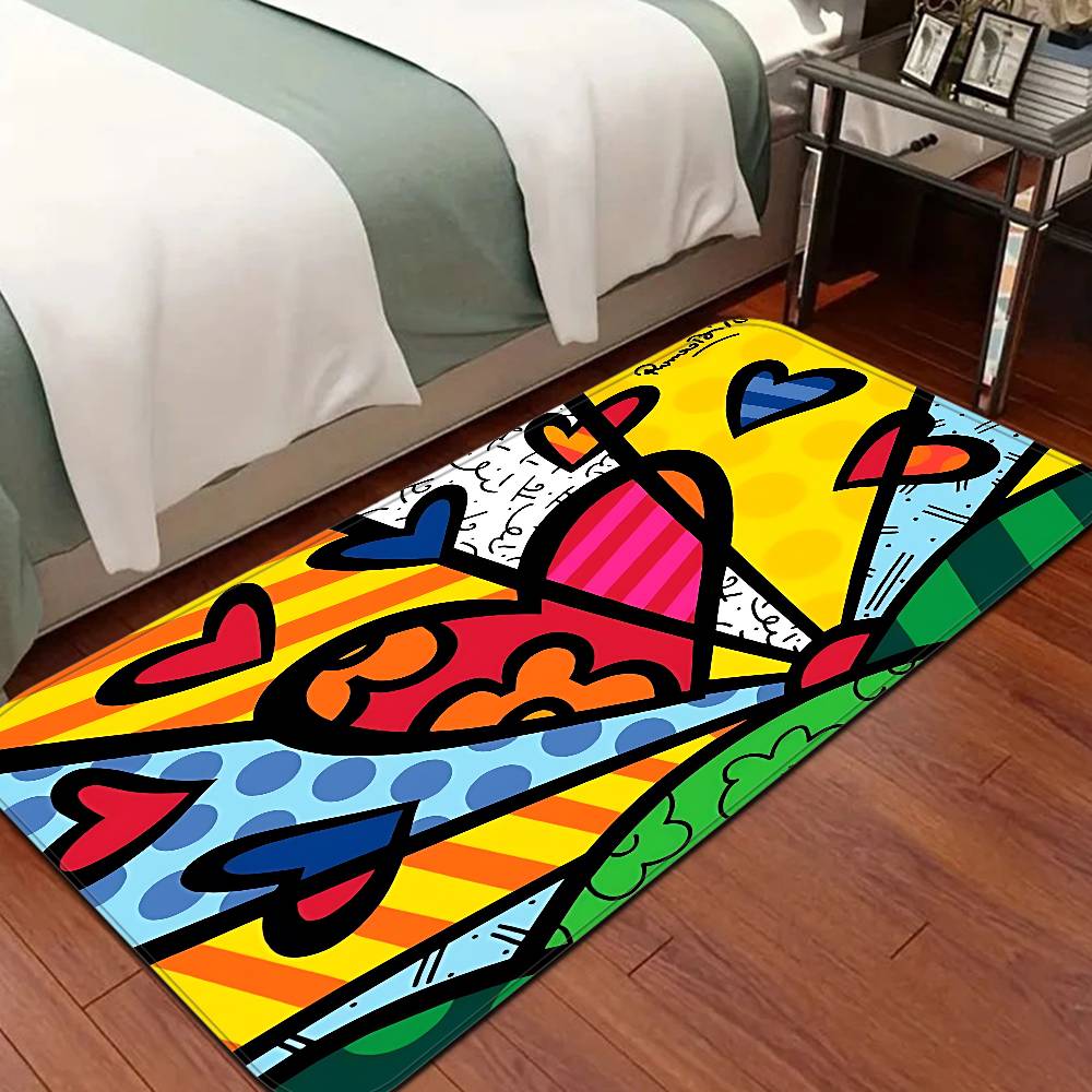 Tappetino da Bagno Britto Antiscivolo Assorbe Acqua Striscia Lunga Cuscino Tappetino da Camera Tappetino di Benvenuto