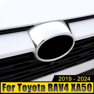 For Toyota RAV4 XA50 2019-2024 2024 2024 2024 ABS Car Front Frame Mark Grille Cover Trim Grill Emblem Badge Logo Case Sticker