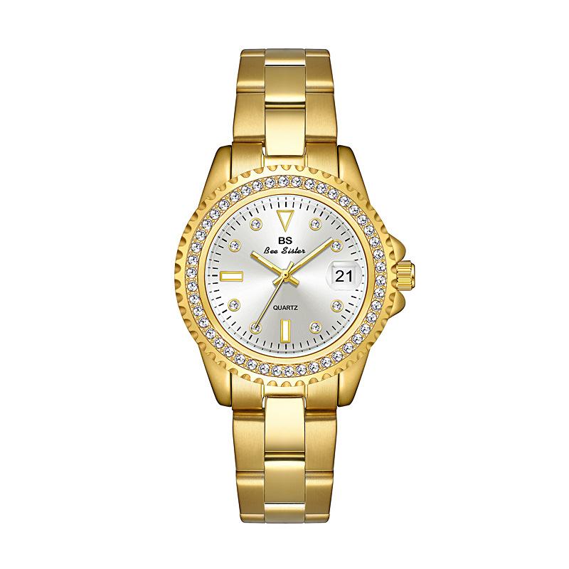 Bs Bee Sister Crystal Watch for Women Famous Luxury Waterproof