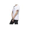Adidas Letter Casual Comfortable Short Sleeve T-Shirt Women Tops White FM6177
