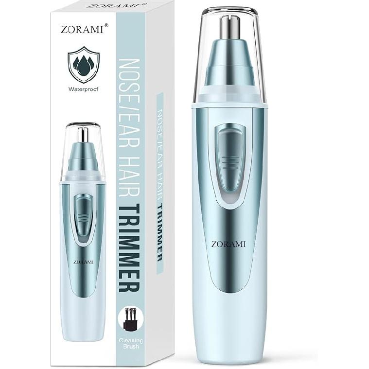 Ear and Nose Hair Trimmer Clipper - 2025 Professional Painless Eyebrow & Facial Hair Trimmer for Men Women, Battery-Operated Trimmer with IPX7