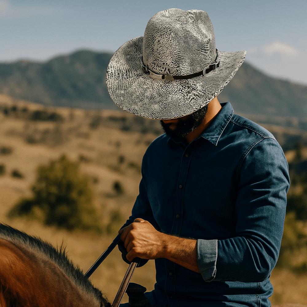 Wide Brim Cowgirl Jazz Hat Ethnic Style Knight Hat Gentleman Western Cowboy Hat  Sun Protection