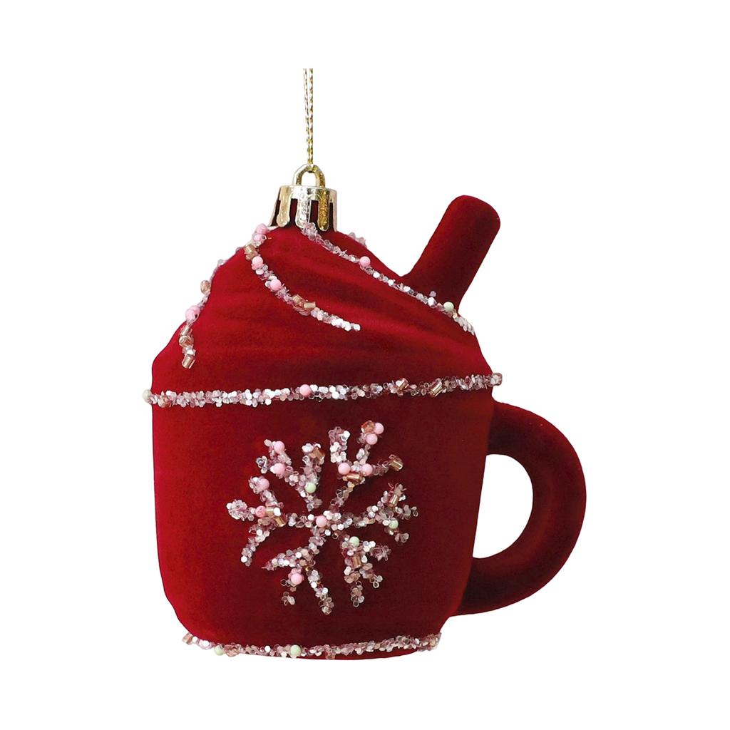 Ornamentos e Decorações Criativas de Árvore de Natal Pintados e Flocados