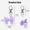 Durable Silicone Lip Balm Keychain - Reusable Lipstick Storage Cap with Key Ring for Makeup On-The-Go