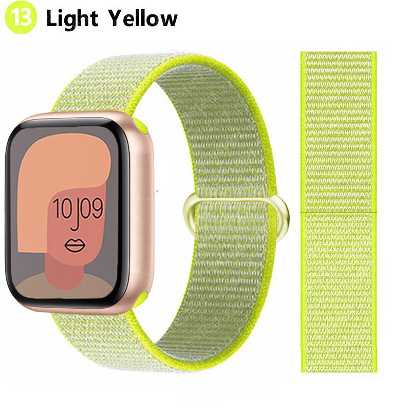 2pcs Straps For Apple Watch Band 44mm 40mm 45mm 46mm 42mm 49mm 41mm Nylon Loop Bracelet iwatch Series 10 9 8 7 6 5 3 se ultra 2