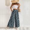 New Style Printed Wide-leg Pants with A Loose and Flowing Fit for Summer