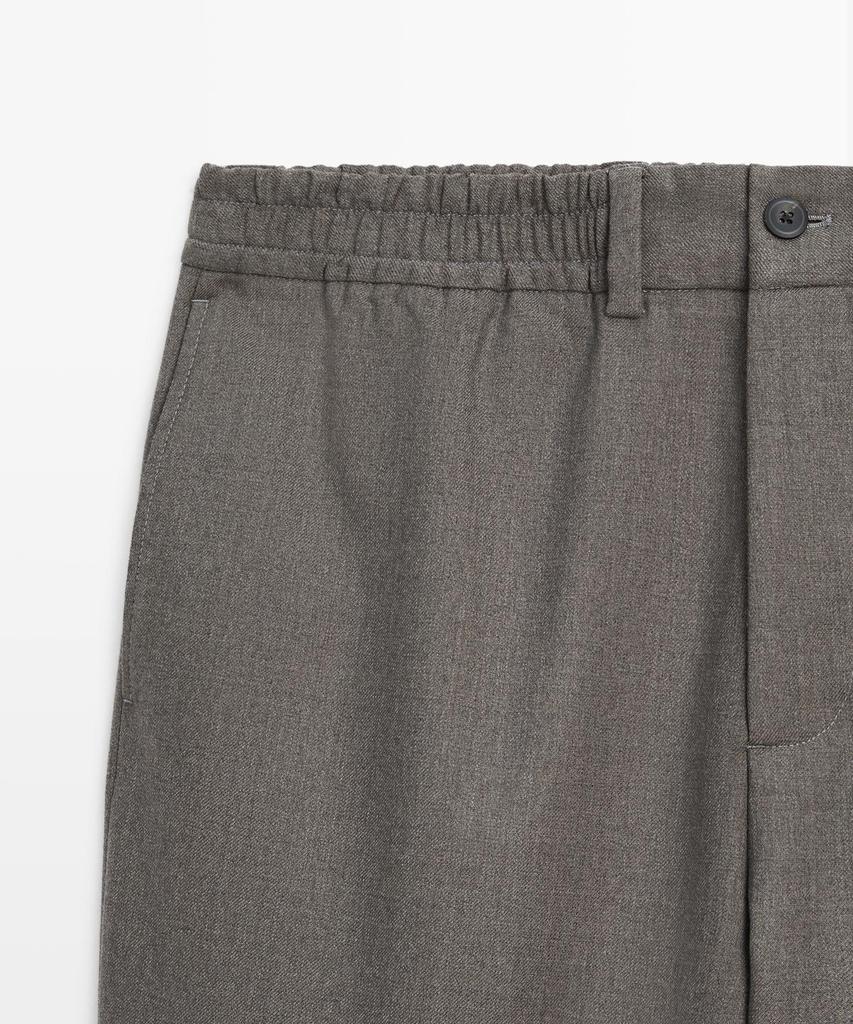 Masimodutti Cool Wool Blend Trousers