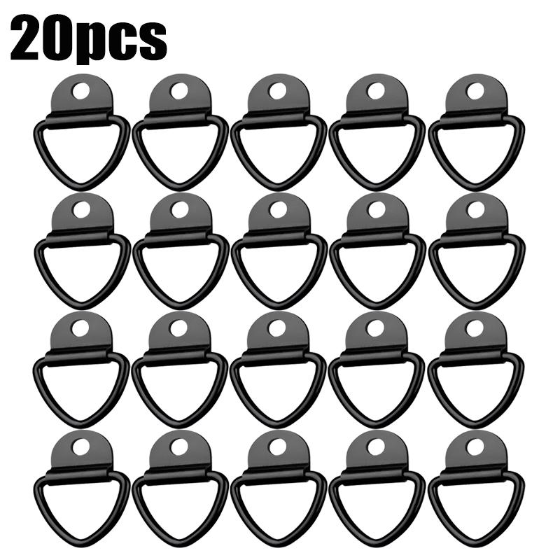 Stainless Steel D Shape Pull Hook Tie Down Anchor Ring Iron Cargo Tie Down Ring for Truck Trailers RV Boats Accessories