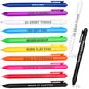 80 Pcs Inspirational Ballpoint Pen Bulk Motivational Quotes Pen Novelty Retractable Stylus Writing Pens Encouraging Black Gel In