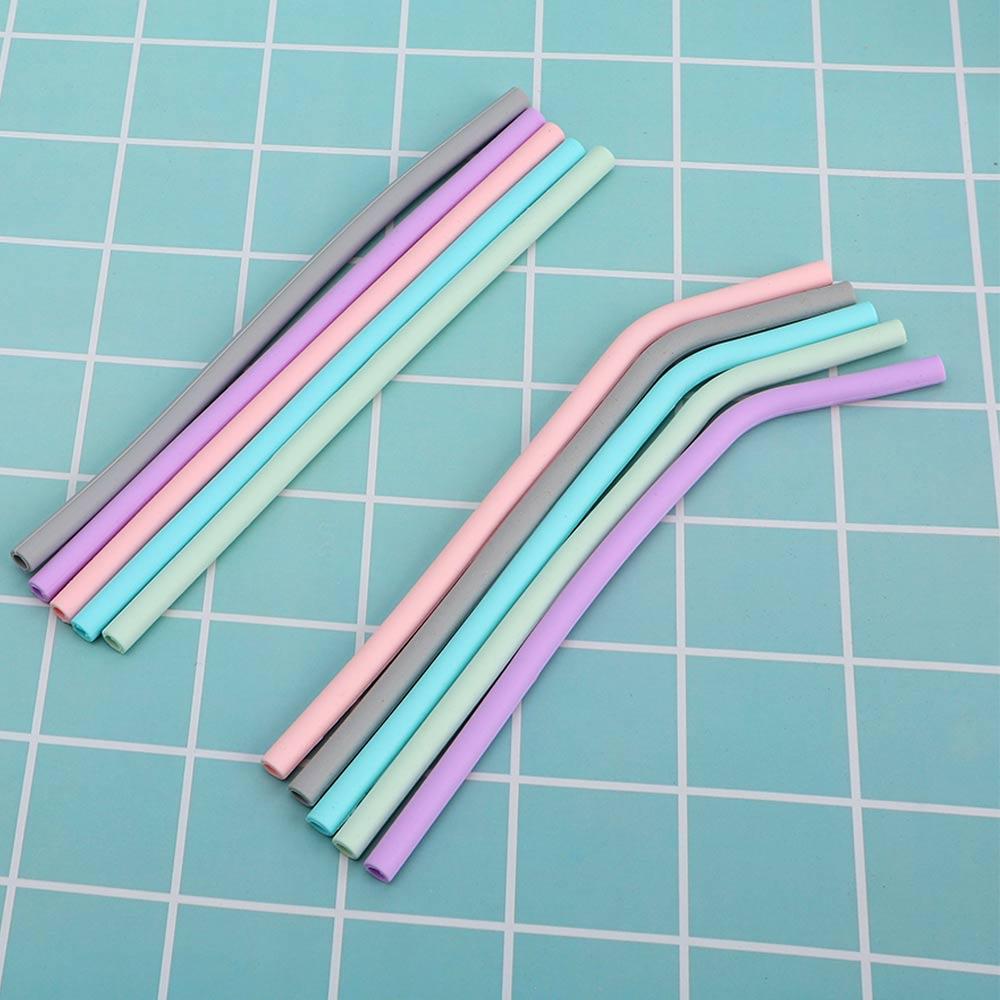 With Cleaning Brush For Birthday Wedding Tea Bar Tool Tableware Party Supplies Drinking Straws
