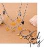 European-American Geometric Woven Rope Jewelry Set: Natural Stone Bracelet & Necklace