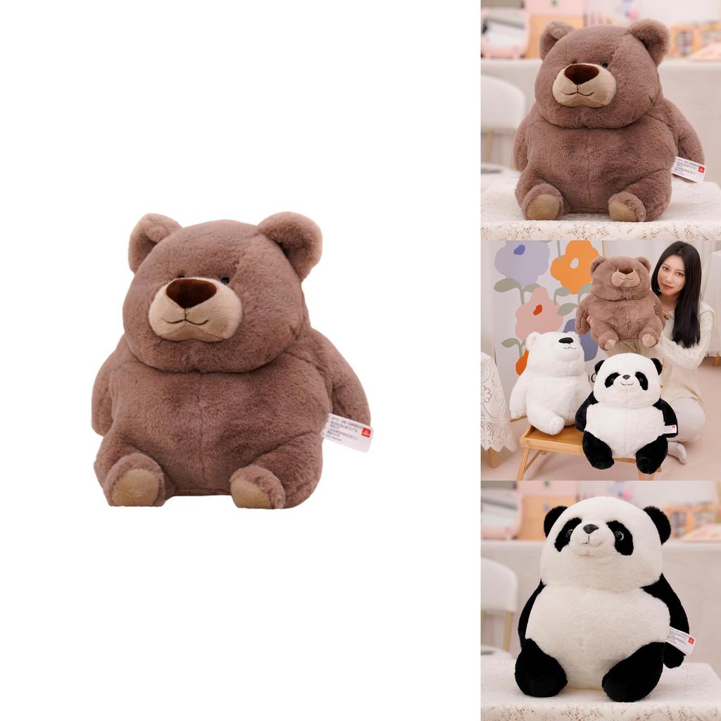 Panda Brown Polar Teddy Bear Doll Stuffed Animal Plush Soft Toy For Kids Baby
