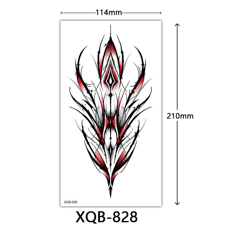 Small Full Arm Tattoo Sticker, Flower Letters, Plain Flower Tattoo Sticker Tattoo