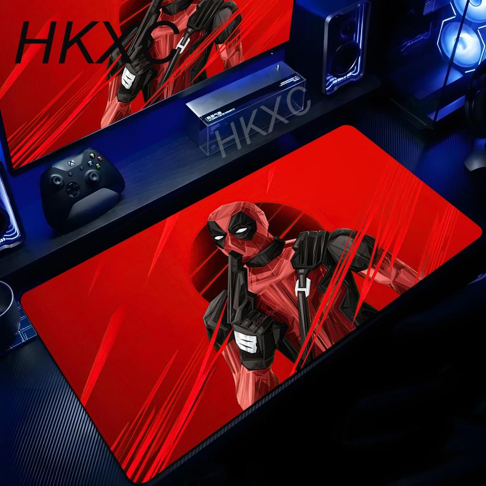 Marvel Deadpool Anime Mouse Pad Office PC Gamer Cabinet Mouse Mat Laptop X Keyboard Mousepad Extended Desk Mat Cool Carpet