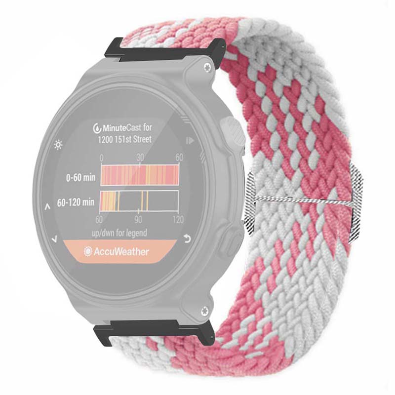 For Garmin Forerunner 220/230/235/735XT/620/630 Watch Strap Stretchy Braided Nylon Band